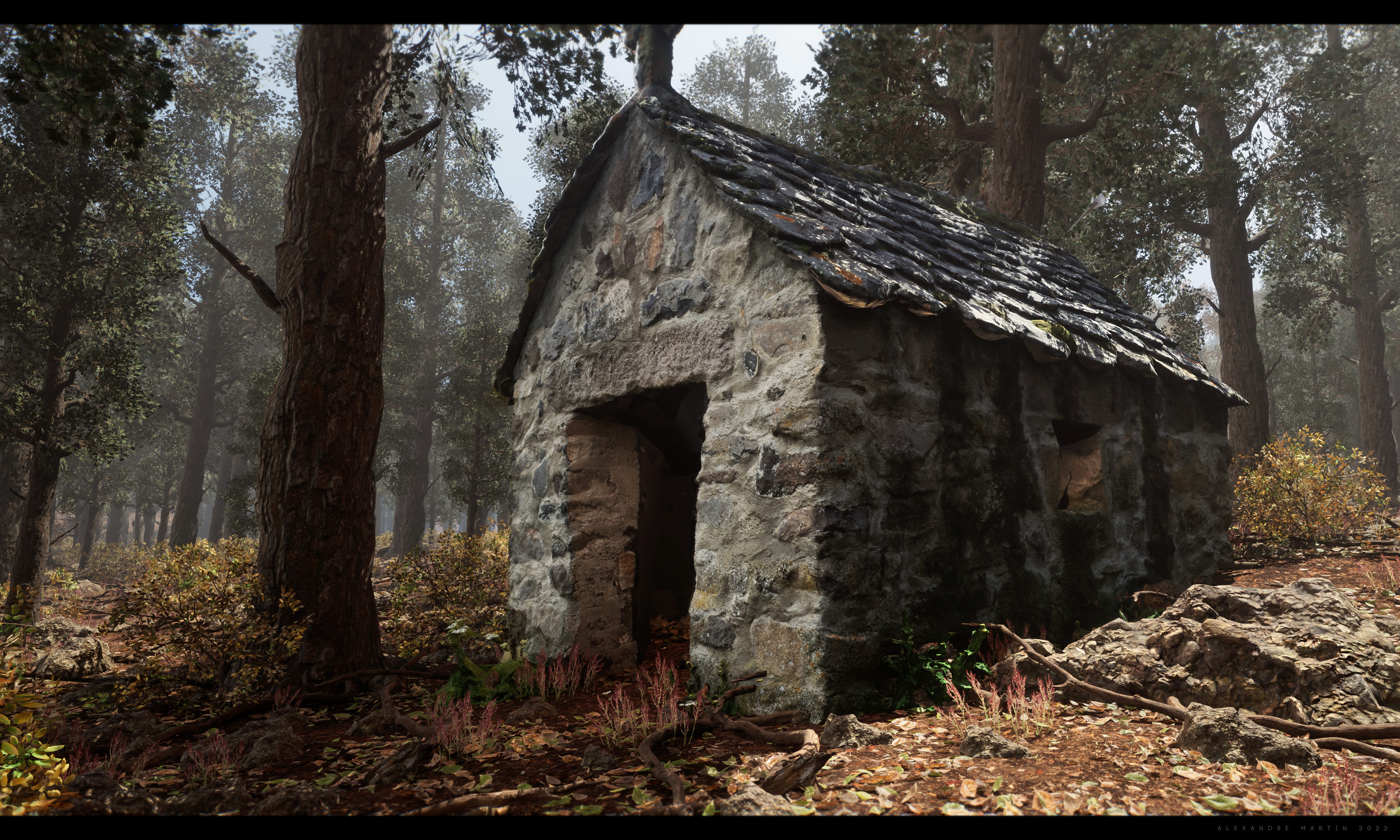 Maison en pierre UE5 — Alexandre Martin